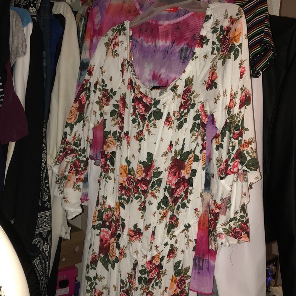 Floral romper dress